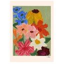 Poszter 50x70 cm Flowers on Sage Green – Carla Llanos – The Poster Club