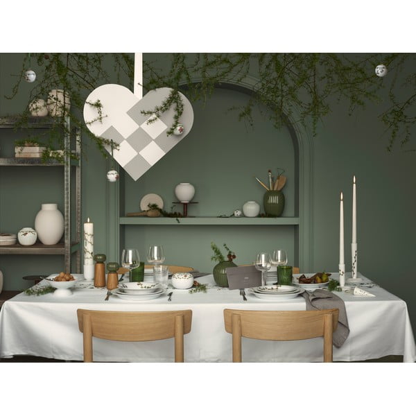 Fehér porcelán tálka karácsonyi mintával Hammershøi – Kähler Design-image-2