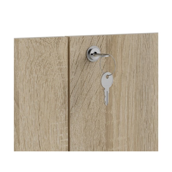 Natúr színű bútorelem - ajtó tölgyfa dekorral 84x105 cm Prima – Tvilum-image-3