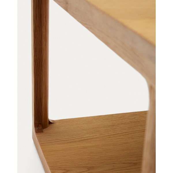 Tárolóasztal tölgyfa dekorral 50x50 cm Maymai – Kave Home-image-4