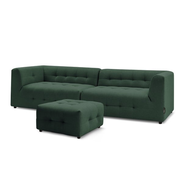 Sötétzöld kanapé 324 cm Kleber - Bobochic Paris-image-3