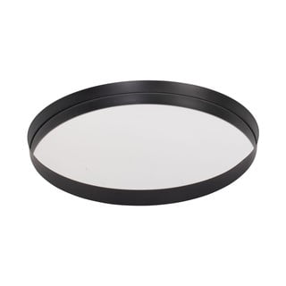 Round fekete tálca tükörrel, ø 40 cm - PT LIVING