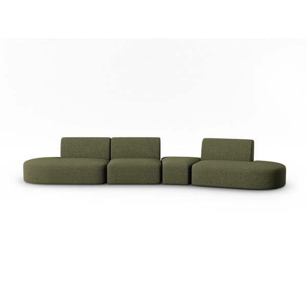 Zöld kanapé 412 cm Shane – Micadoni Home