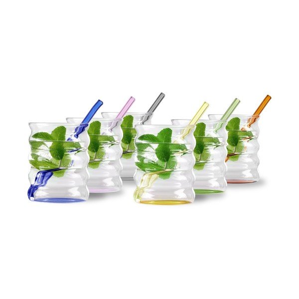 Boroszilikát üveg pohár szett 6 db-os 350 ml Volo – Vialli Design