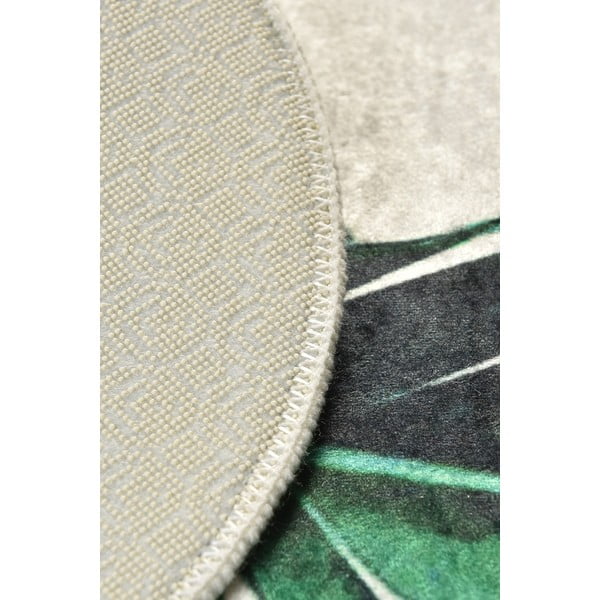 Zöld-bézs fürdőszobai kilépő szett 2 db-os 60x100 cm Floret – Foutastic-image-2