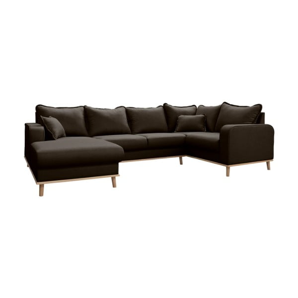 Fekete sarokkanapé (bal oldali) Beata – Ropez-image-2