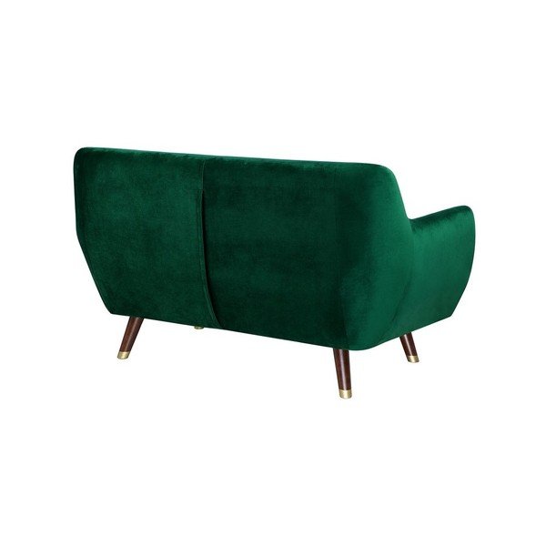 Willy smaragdzöld kétszemélyes kanapé bársony kárpittal - Monobeli-image-3