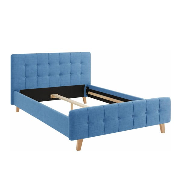 Limbo kék kétszemélyes ágy, 140 x 200 cm - Støraa