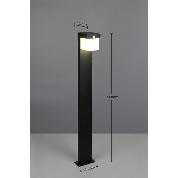 Napelemes LED kültéri oszlop  lámpa (magasság 100 cm) Colombo – Reality-image-4