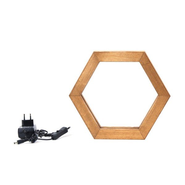 Honeybee asztali lámpa fából-image-1