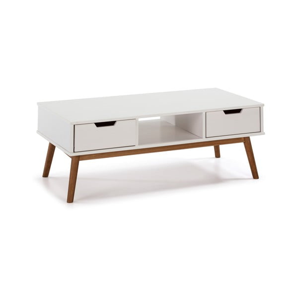 Baku fehér dohányzóasztal tömör borovi fenyőből - Marckeric-image-2