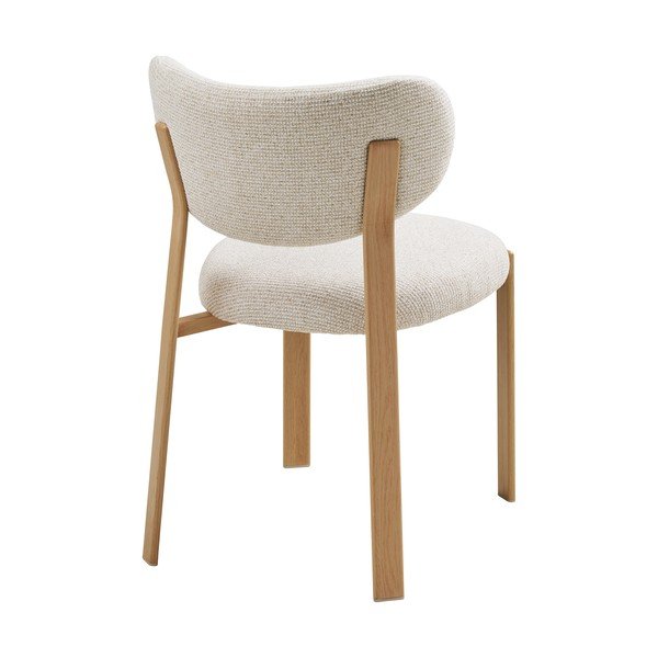 Fehér kárpitozott étkezőszék Savina – House Nordic-image-4