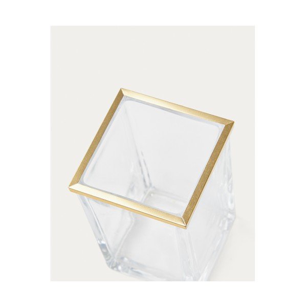 Aranyszínű üveg fogkefetartó pohár Soanet – Kave Home-image-2