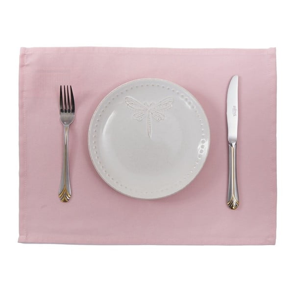 Simply Yellow világos rózsaszín tányéralátét szett, 2 darab, 45 x 33 cm - Apolena