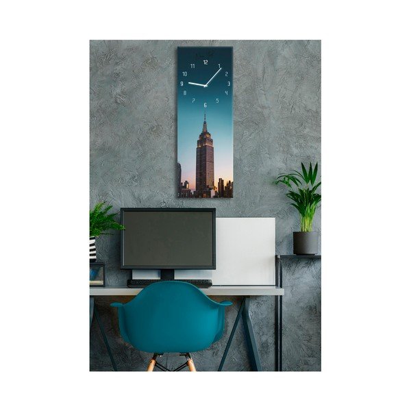 Glassclock Manhattan fali kép, 20 x 60 cm - Styler-image-1