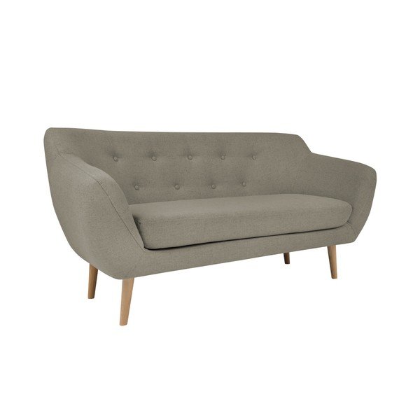 Sicile barna 2 személyes kanapé világos lábakkal - Mazzini Sofas-image-2