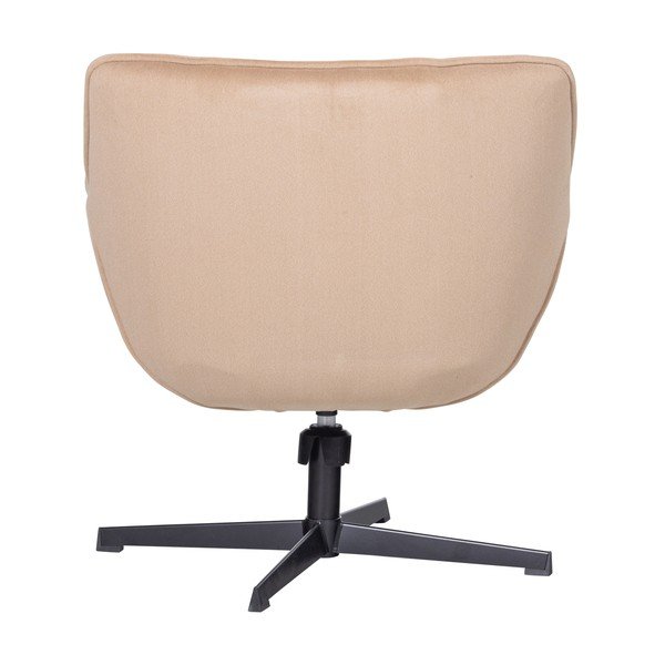 Bézs forgó bársony fotel Wibo – WOOOD-image-4