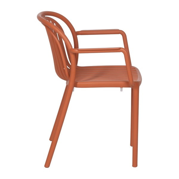 Terrakotta színű műanyag étkezőszék Alia – Ixia-image-2