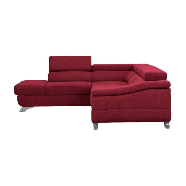 Gamma piros kinyitható sarokkanapé, bal oldali - Windsor & Co Sofas-image-1
