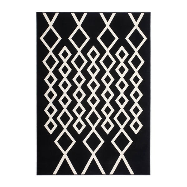 Sentosa 522 Elfenbein fekete szőnyeg, 120 x 170 cm - Kayoom