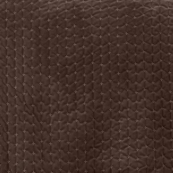 Sötétbarna bársony steppelt ágytakaró 240x260 cm Attica Velvet – Bianca-image-2