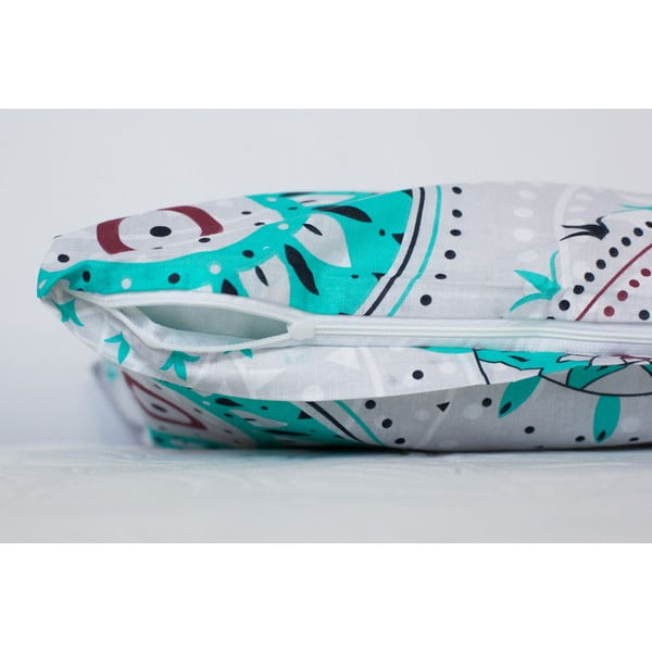 Mandala pamut ágyneműhuzat türkiz díszítéssel, 140 x 200 cm - Cotton House-image-2