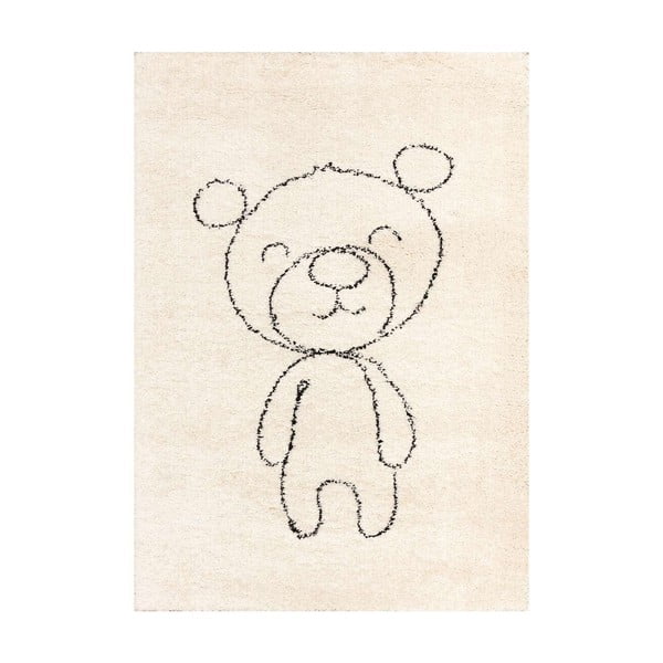 Bézs antiallergén gyerek szőnyeg 170x120 cm Teddy Bear - Yellow Tipi