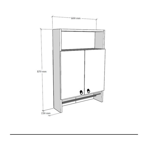 Beta fehér fürdőszobai szekrény - Puqa Design-image-3