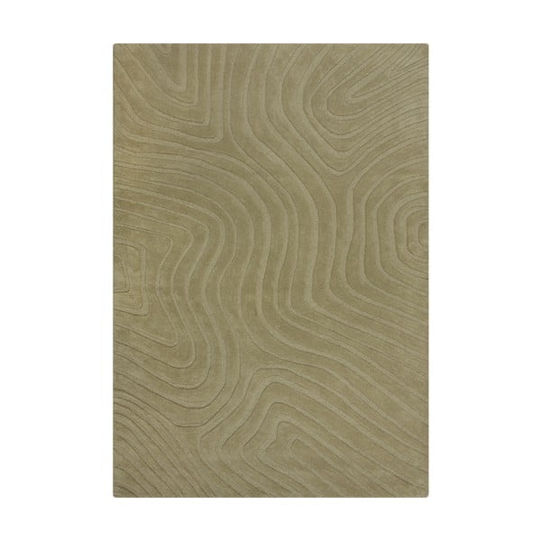 Khaki kézi szövésű gyapjú szőnyeg 120x170 cm Mesmerise Sage – Flair Rugs