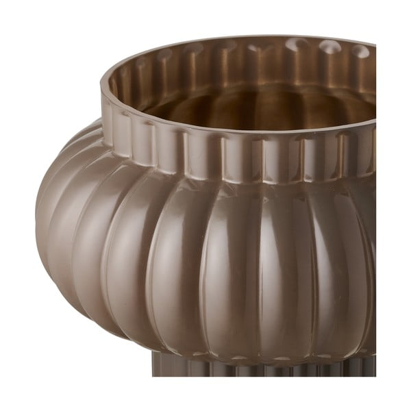 Barna üveg váza (magasság 27 cm) Celia – House Nordic-image-3