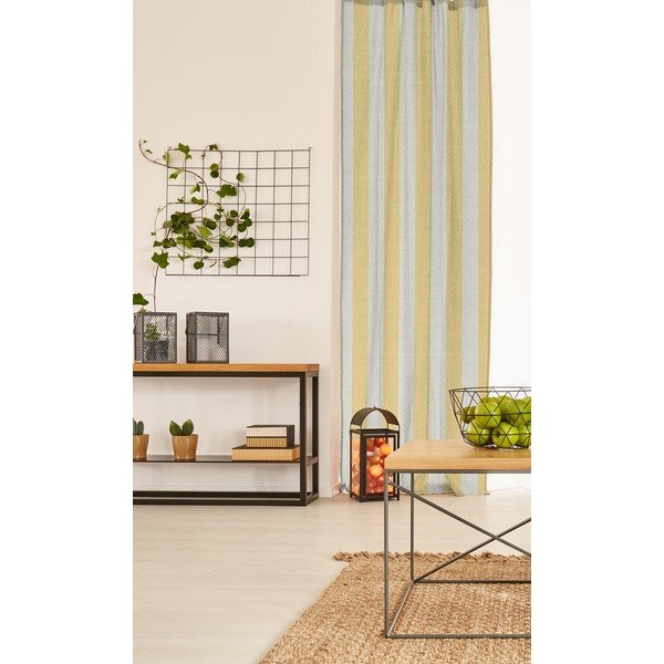 Cortina Hogar Yellow Stripes sárga függöny - Really Nice Things-image-1