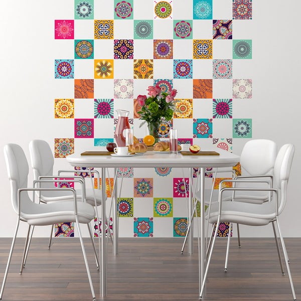 Flow 60 darabos dekormatrica szett padlóra, 10 x 10 cm - Ambiance-image-1