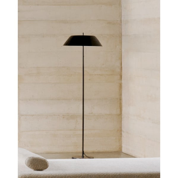 Fekete állólámpa fém búrával (magasság 153 cm) Sayra – Kave Home-image-2