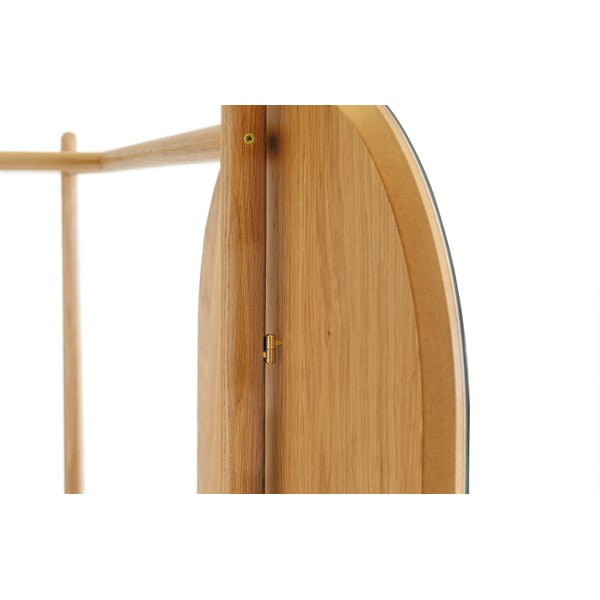 Tripod tölgyfa előszoba bútor tükörrel - Woodman-image-4