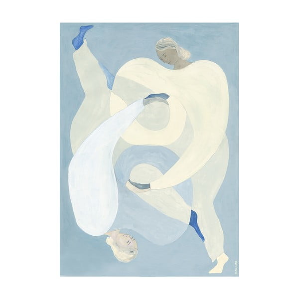 Poszter 70x100 cm Hold You - Blue – Sofia Lind – The Poster Club