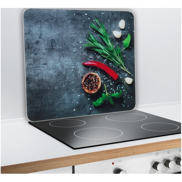 Edzett üveg falvédő tűzhelyhez 50x56 cm Rosemary – Maximex-image-1