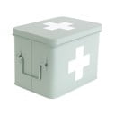 Medicine mentazöld fém gyógyszeres doboz, szélesség 21,5 cm - PT LIVING