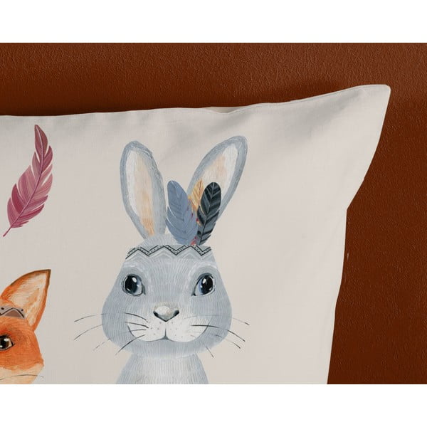 Barna-bézs egyszemélyes pamut gyerek ágyneműhuzat 140x200 cm Rave – Good Morning-image-3