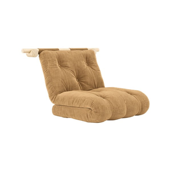 Világosbarna kordbársony fotel Hooked – Karup Design