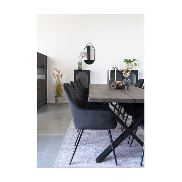 Kék üveg váza (magasság 20,5 cm) Sia – House Nordic-image-4