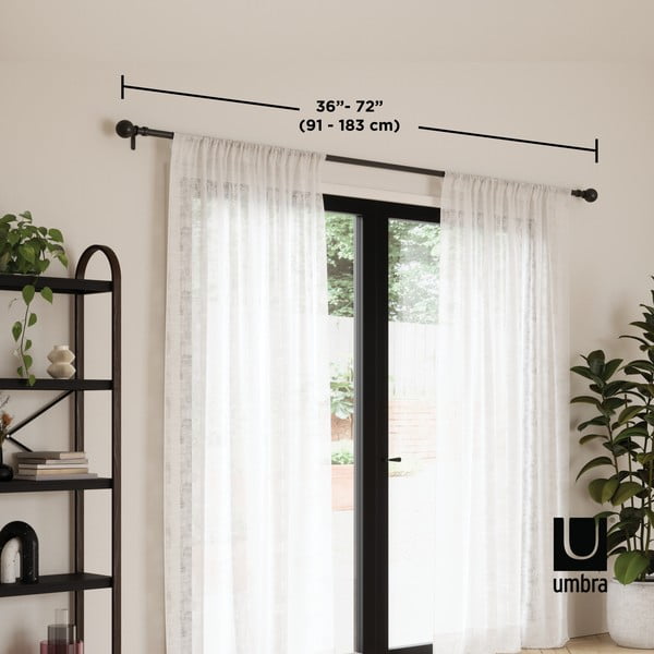 Acél bővíthető függönykarnis 92 - 183 cm Sita – Umbra-image-4