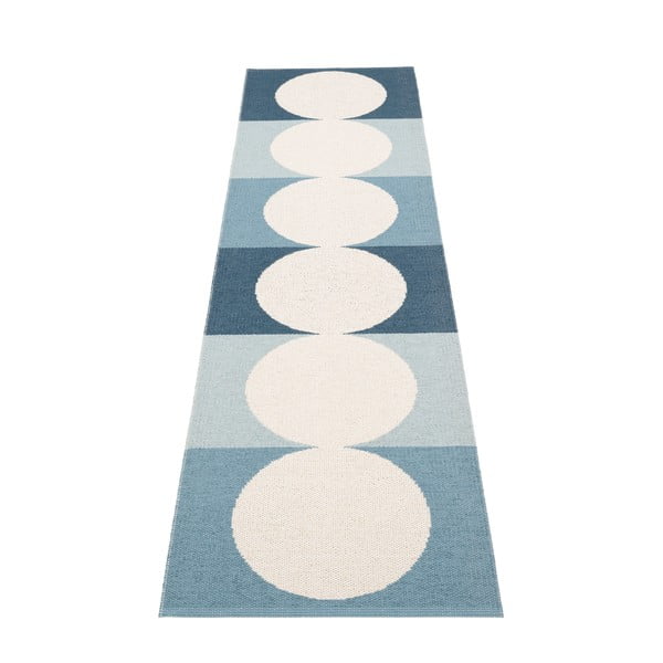 Kék-krémszínű kültéri-beltéri futószőnyeg 70x280 cm Otto Sky – Pappelina-image-2