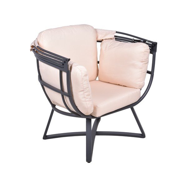 Bézs fém kerti fotel Delos – Garden Pleasure-image-1