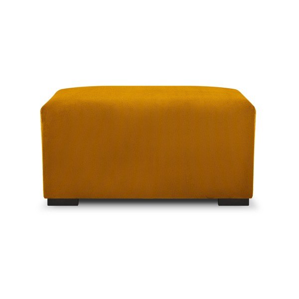 Hobart sárga kordbársony puff - Cosmopolitan Design-image-3