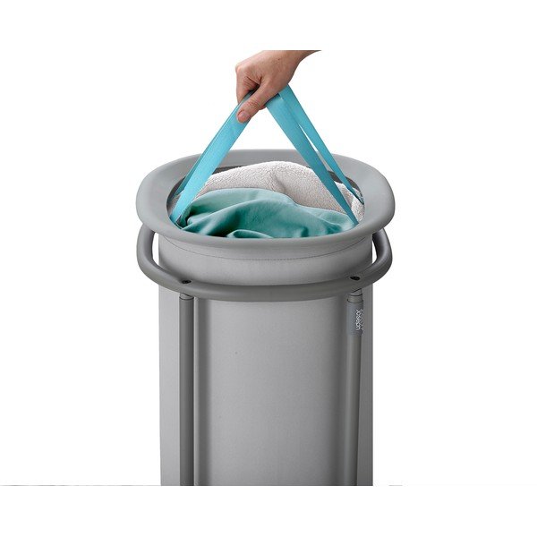 Világosszürke textil szennyeskosár 50 l Duo – Joseph Joseph-image-3