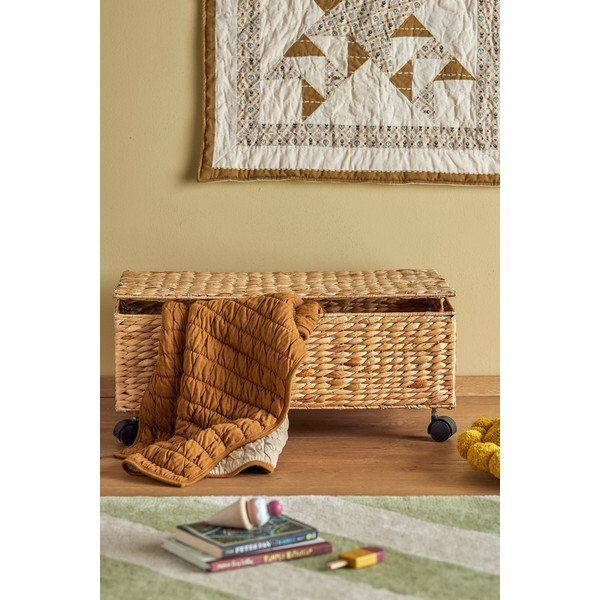 Natúr színű vízijácint gyerek tárolódoboz 63x40x26 cm Nelas – Bloomingville Mini-image-1