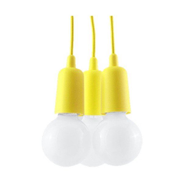 Sárga függőlámpa ø 15 cm Rene – Sollux-image-2