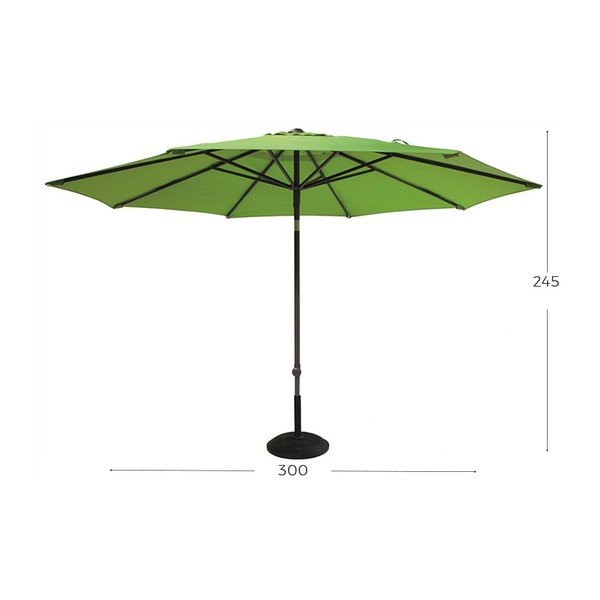 Zöld napernyő, ø 300 cm - Hartman-image-1