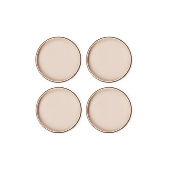 Bézs kőedény tányér készlet 4 db-os ø 22 cm Terra Rondo – Bonami Selection-image-3