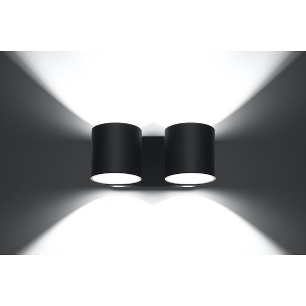 Roda fekete falilámpa - Sollux-image-4